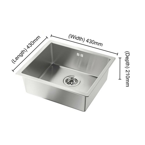Inset kitchen single bowl - kitchen,