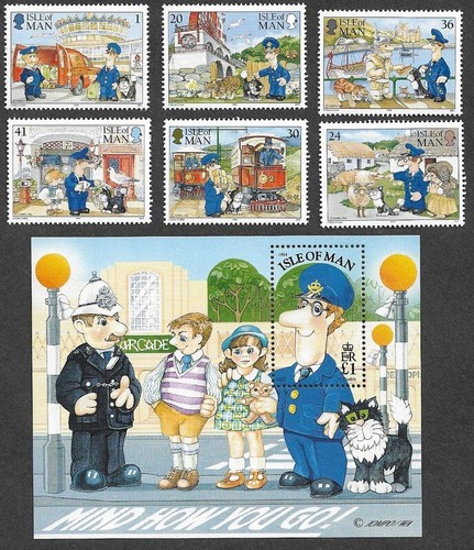 Postman pat collection stamps - pat,