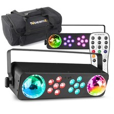 BeamZ LightBox7 Disco Light Package - Dual DJ Effects with Soft Case