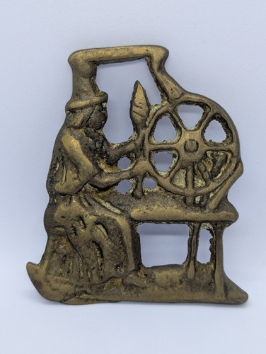 Antique horse brass heavy - antique,