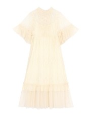 Joanie ivory Lace midi Dress