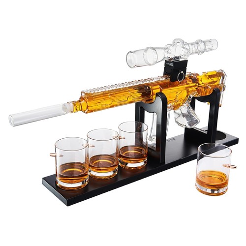 Ar15 whiskey decanter set - whiskey,