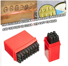 9/36PCS Numbers Alphabet Letters Punches Set Stamp Metal Die Tool Kit 