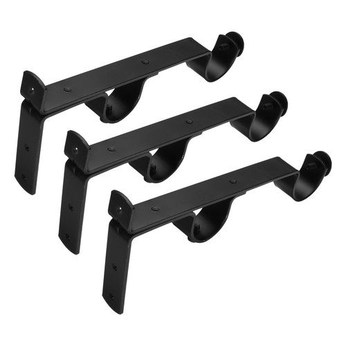 Pcs black curtain rod - curtain,
