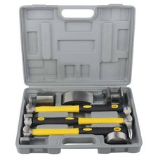 7Pc Car Auto Body Panel Repair Tool With Fibre Body Beating Hammer Set