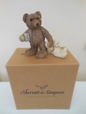Sherratt & Simpson Bear carrying lunch box and teddy - boxed