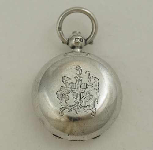 Silver sovereign case - silver,