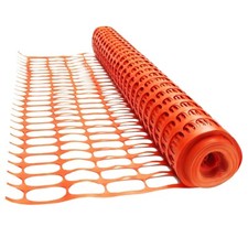 50M x 1M ORANGE HIGH VISIBILITY BARRIER NETTING Barricade Safety Fence Fencing