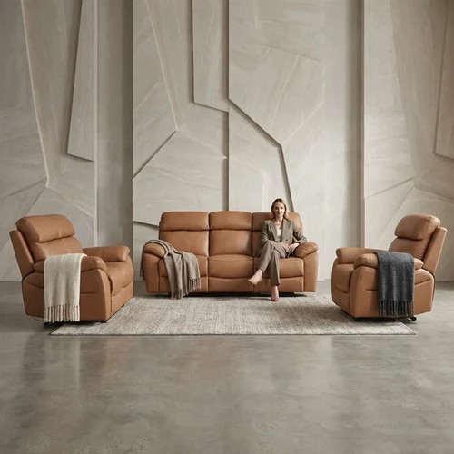 Real leather electric recliner - real,