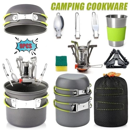 9pcs ultralight camping - ultralight, pot
