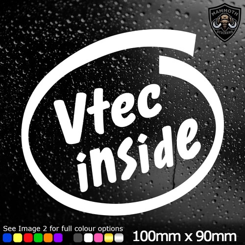 Vtec inside car sticker window - inside,