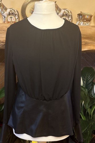 Frank lyman black faux leather - black,