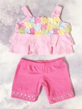 Build A Bear, Pink, Floral Top