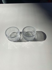 2 glass floating Stackable