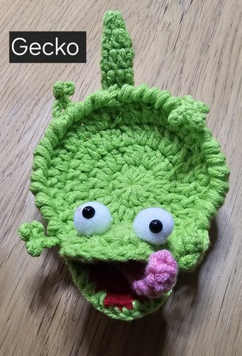 Handmade crochet comical - crochet, gecko