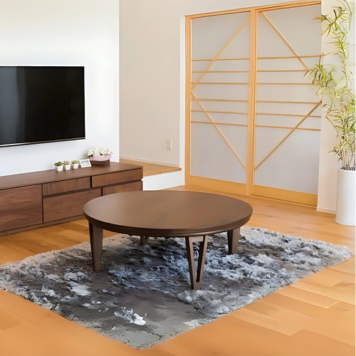 Japanese heated round kotatsu - round,