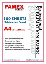 100 A4, pre-cut mug 24 x 10cm A3 sublimation paper for sub press heat transfer