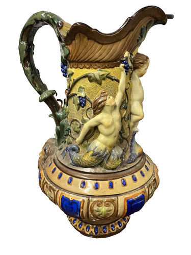 Antique sarreguemines majolica - sarreguemines,