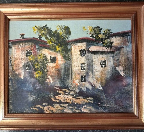 Continental small oil painting - continental,