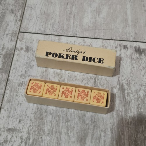 Vintage lindop poker dice - vintage,