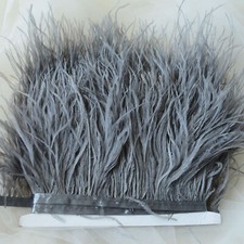 Quality Ostrich Feather Fringe Trim For Millinery Hat Craft Dress 36 Colours 1 M