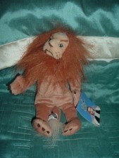 THE WIZARD OF OZ COWARDLY LION 9"  BEANIE PLUSH SOFT TOY WITH TAG