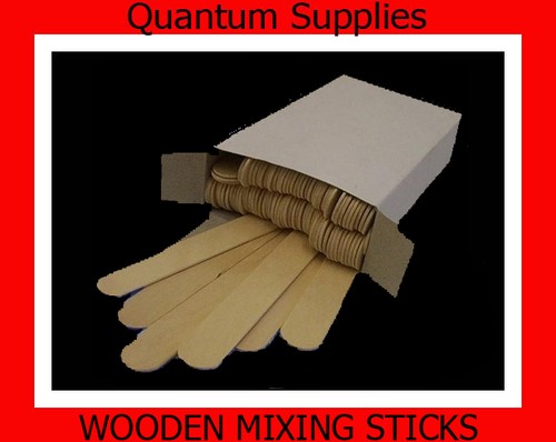 100 wooden mixing sticks - wooden,