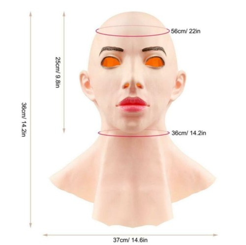 Halloween latex mask - latex, realistic