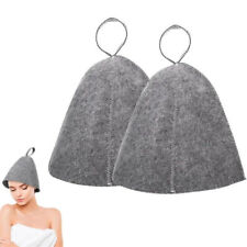 1/2pcs Wool Felt Sauna Hat Head Protective Hats for Men Women Bath House Winter