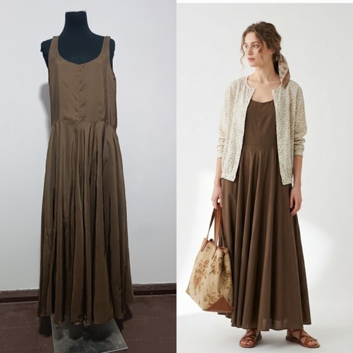 Cabbages roses silk maxi - silk,