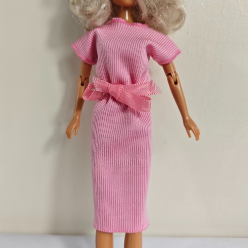 Vintage barbie pink ribbed - barbie,