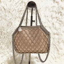 Stella McCartney Falabella Mini Shoulder Bag Gold-Tone Chain Auth from JAPAN