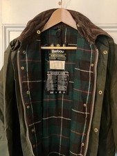 Barbour A400 Northumbria Wax Jacket Vintage 1989 80s Sage Green C42/107CM