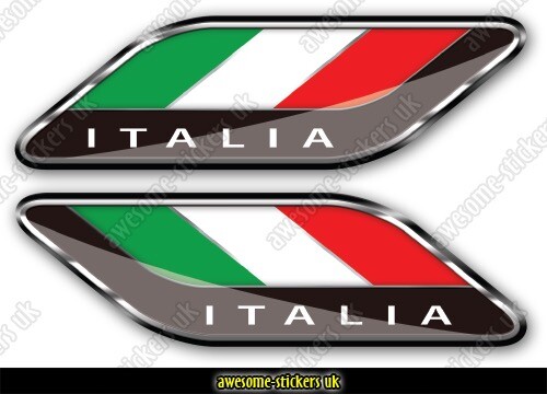 Italian flag stickers - 2, x