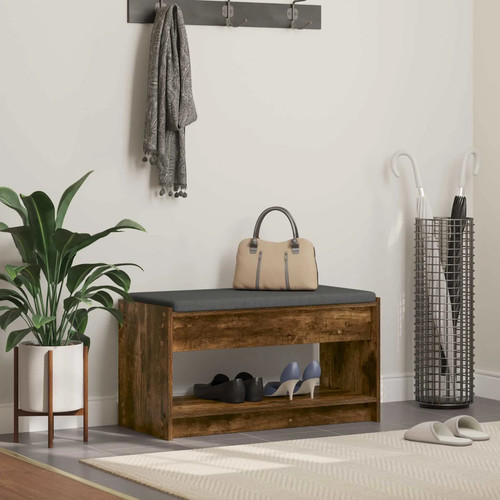 Hall bench smoked oak - bench,