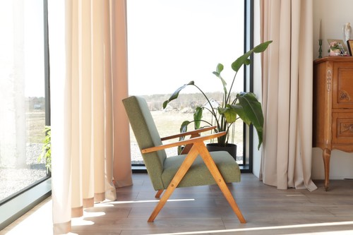 Scandinavian armchair moss - scandinavian,