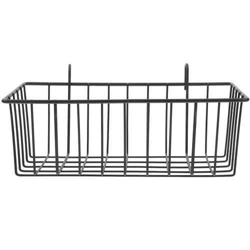 Black iron hanging wire basket - iron,