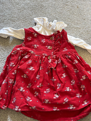Next red floral corduroy - next,