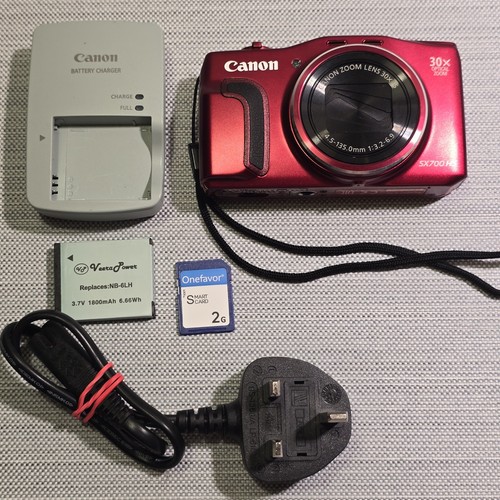 Canon powershot sx700 red - canon, hs