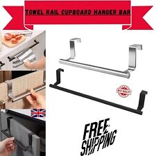 Towel Rail Cupboard Hanger Bar Over Door Kitchen Rack Bathroom Tea Hook Holder