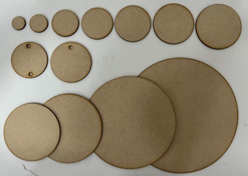 Wooden mdf circles any size - wooden,