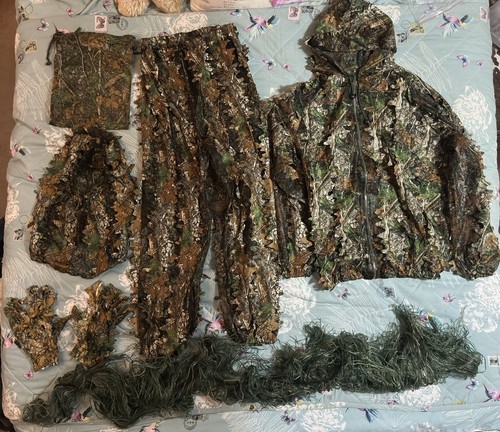 Ghillie suit with rifle - with,
