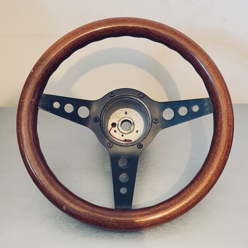 Vintage wooden steering - steering, wheel