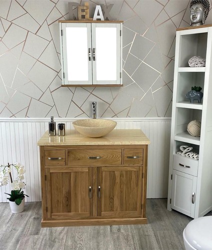 Bathroom vanity unit oak - vanity,