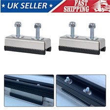 2Packs Camper Motorhome Roof Rail Mounting Brackets For Solar Panel or Roof Rack