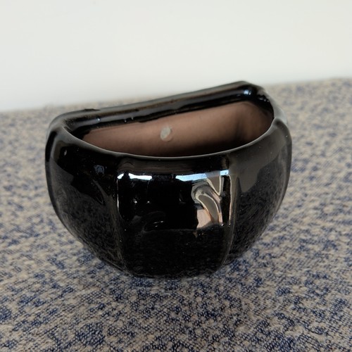 Ceramic glazed black - glazed,