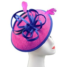 Women's Fascinator Headband Clip Circle Hat Weddings Ladies Races Royal Ascot UK