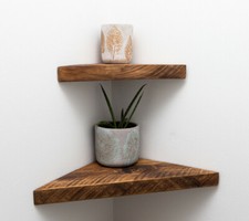 Wooden Chunky Corner Shelves  / Floating Shelves