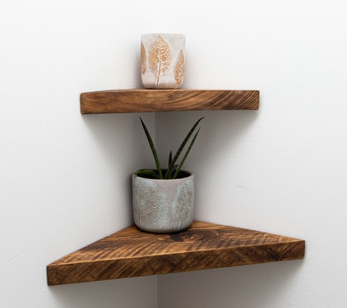 Wooden chunky corner - wooden, shelves