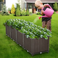 All Size Trough Plant Pot Long Plastic Planter Outdoor Garden Window Herb Flower
